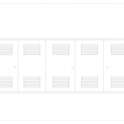 Inox plinske omare za večje sisteme