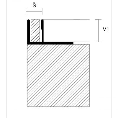 Inox profili za steklo